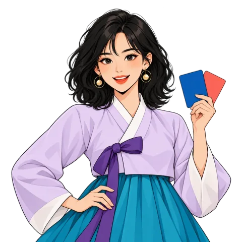 이번 달 스친운 안내 한복 웹툰 캐릭터